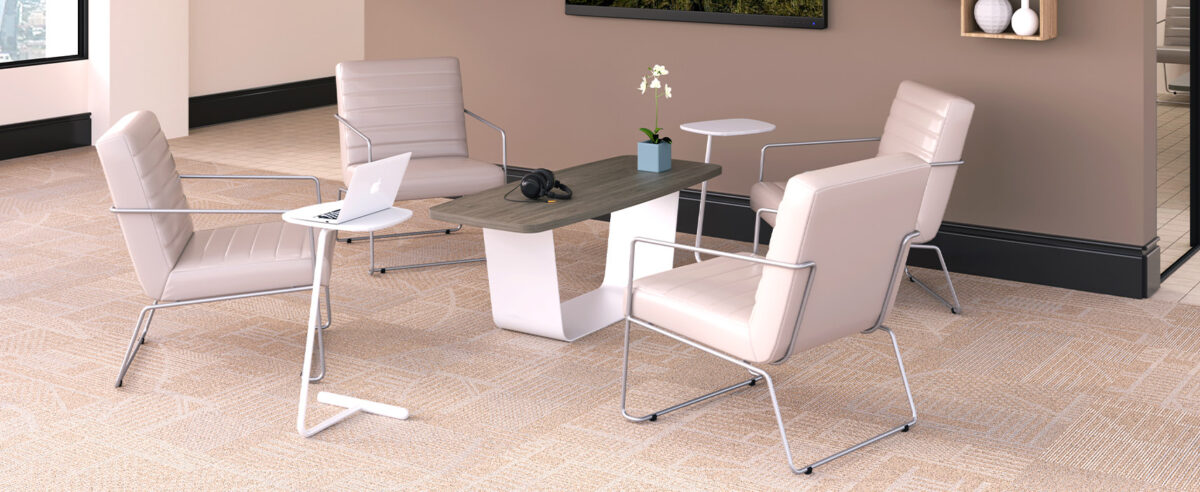 “Via Seating Satellite conference chair featuring cushioned armrests in Birmingham Michigan”