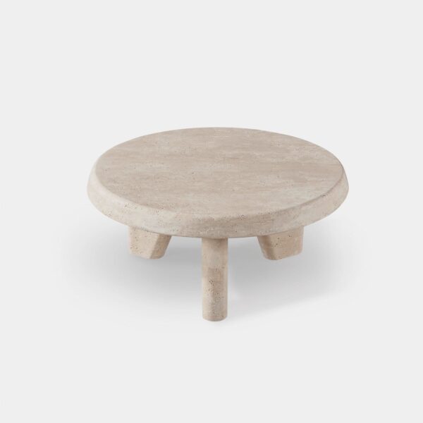 “Lucca Round Coffee Table 33-inch by Harbour – compact modern coffee table with smooth circular design”