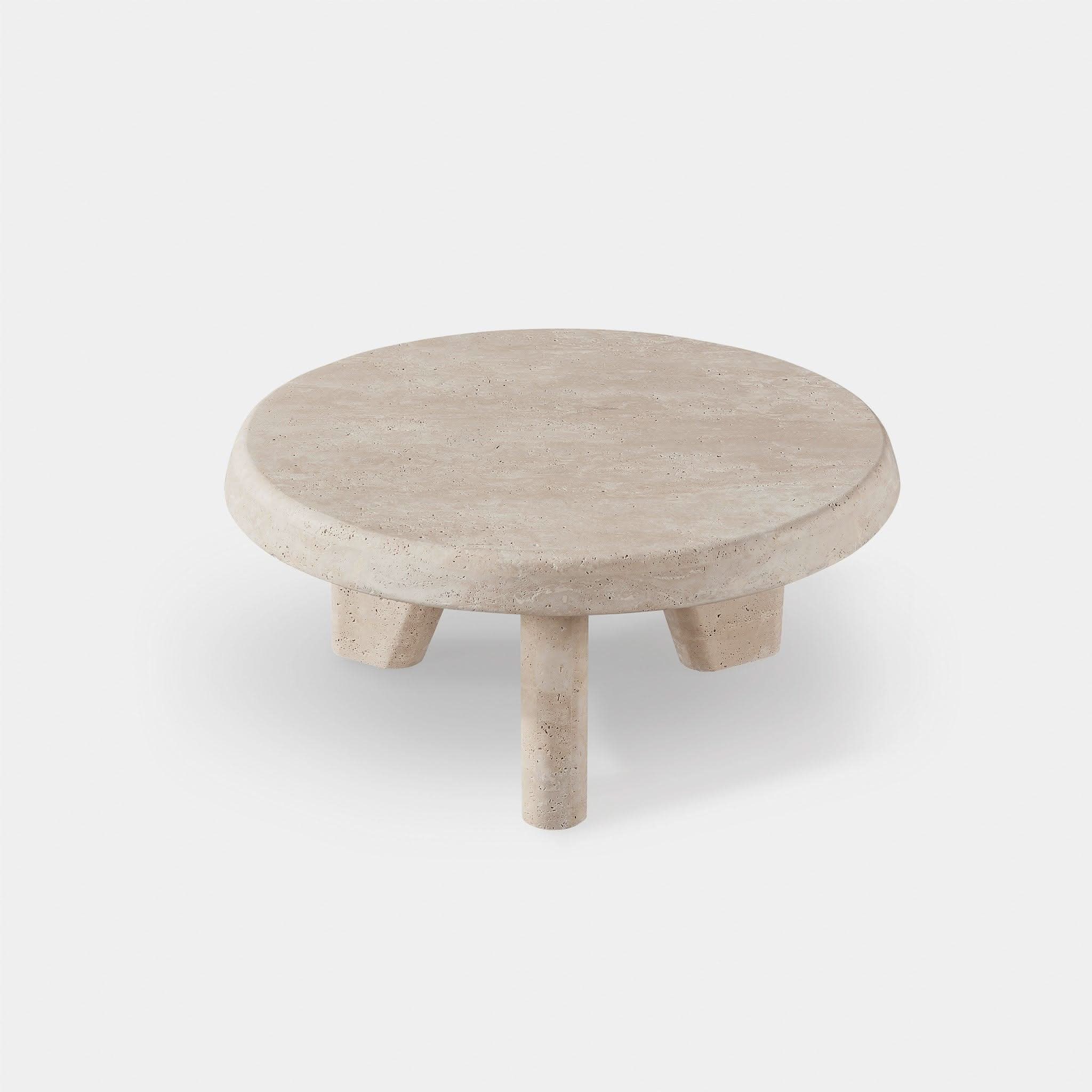 “Lucca Round Coffee Table 33-inch by Harbour – compact modern coffee table with smooth circular design”