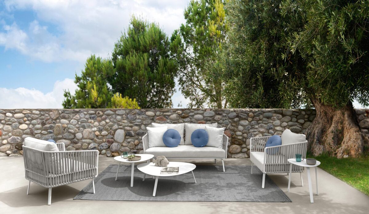 Modern Milo Two‑seater Sofa by Talentispa Italian design in Royal Oak Michigan showroom