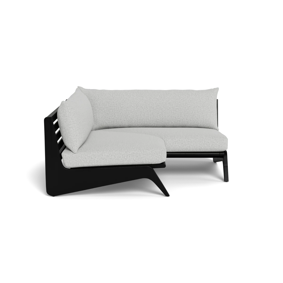“MLB Teak Corner module with neutral cushions – Harbour’s contemporary outdoor aesthetic”