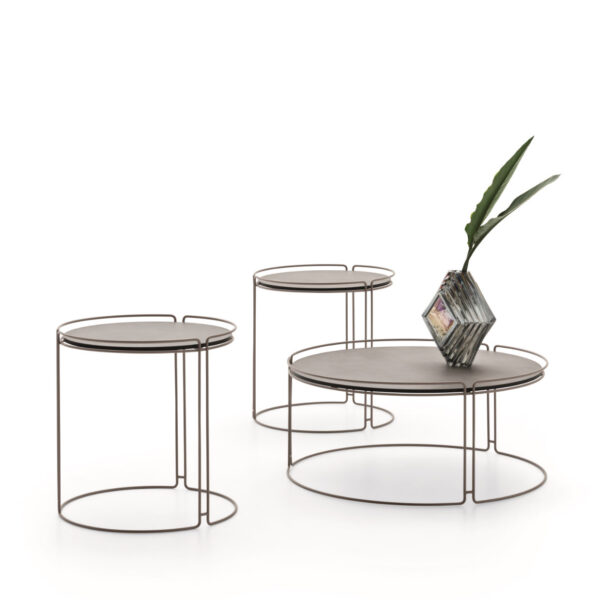 “MONOLITH Outdoor coffee table by Ditre Italia – sculptural Italian patio table with solid geometric form and durable finish”