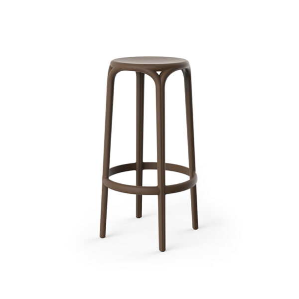 High-end Brooklyn Stool by Eugeni Quitllet for Vondom, modern Spanish architectural design for Troy, Michigan.