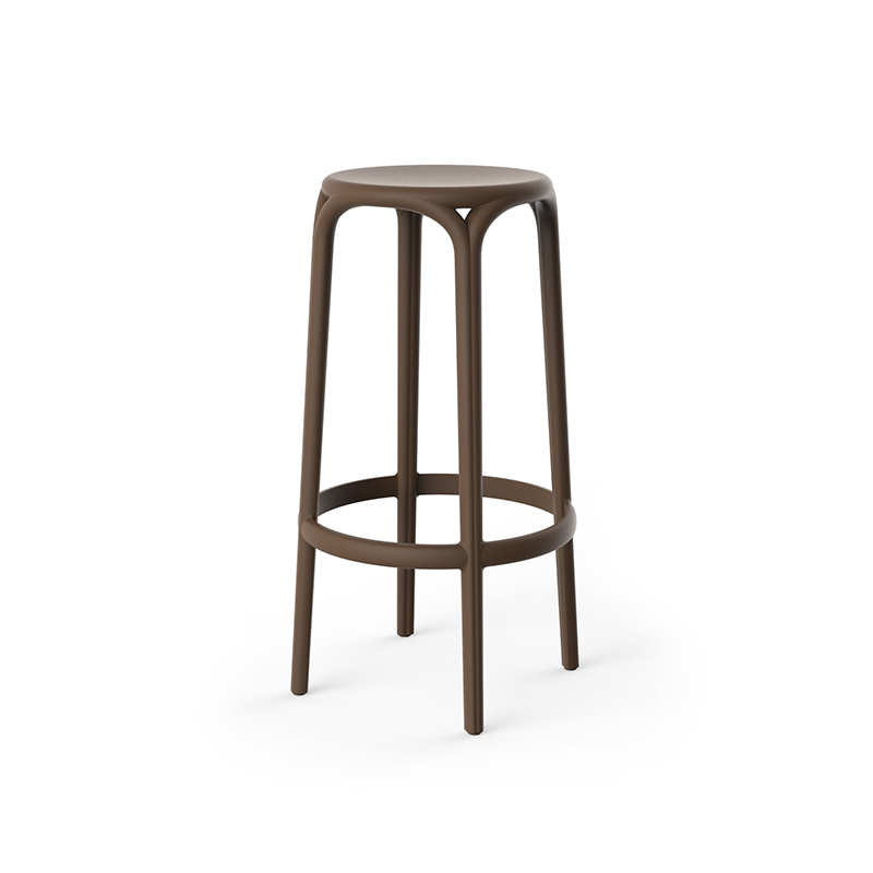 High-end Brooklyn Stool by Eugeni Quitllet for Vondom, modern Spanish architectural design for Troy, Michigan.