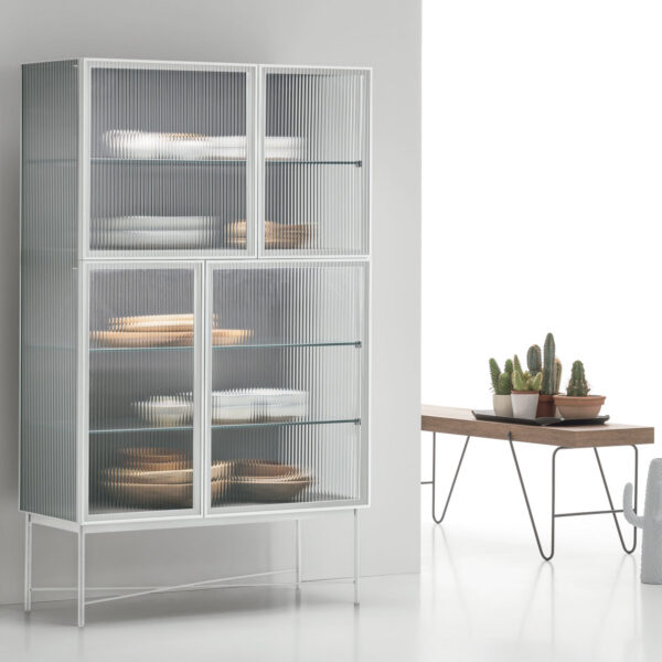 “Nina sideboard by Tomasella – modern Italian storage unit with curved edges and elegant minimalist design”