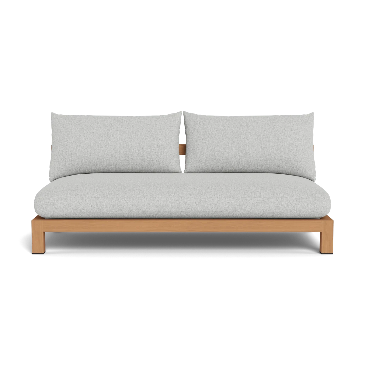 “Pacific Teak modular sofa by Harbour – armless two-seater with coastal contemporary aesthetic”