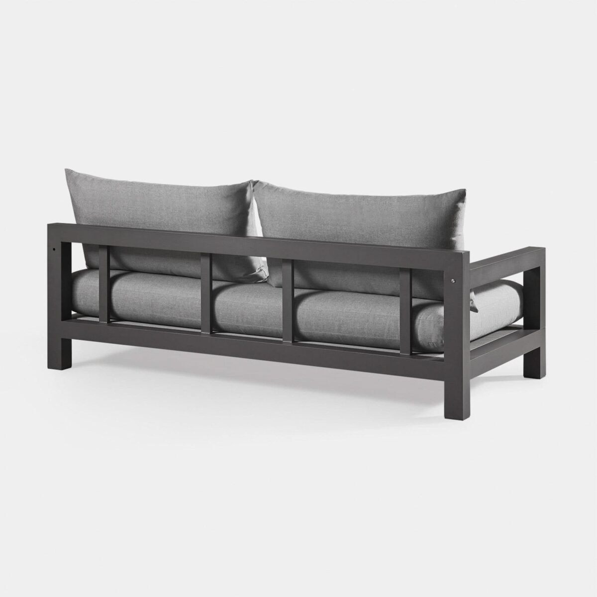 “Minimalist outdoor design – Harbour Pacific 2 Seat Sofa with architectural aluminum profile”