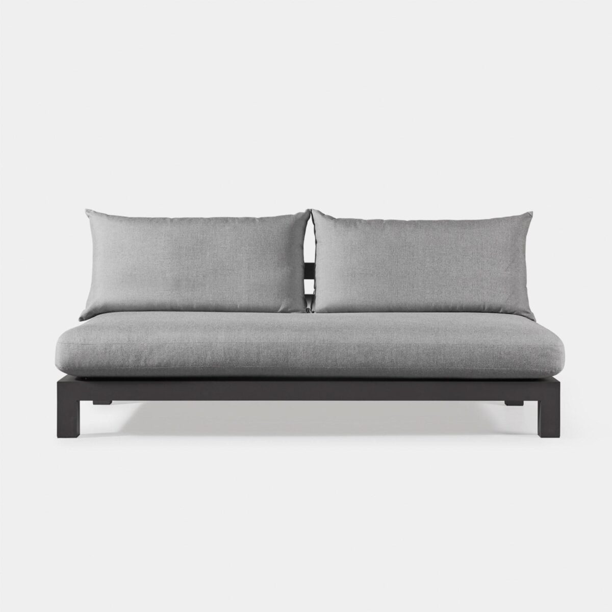 “Top-down view of Pacific Aluminum 2-Seater – versatile armless configuration for modular layouts”
