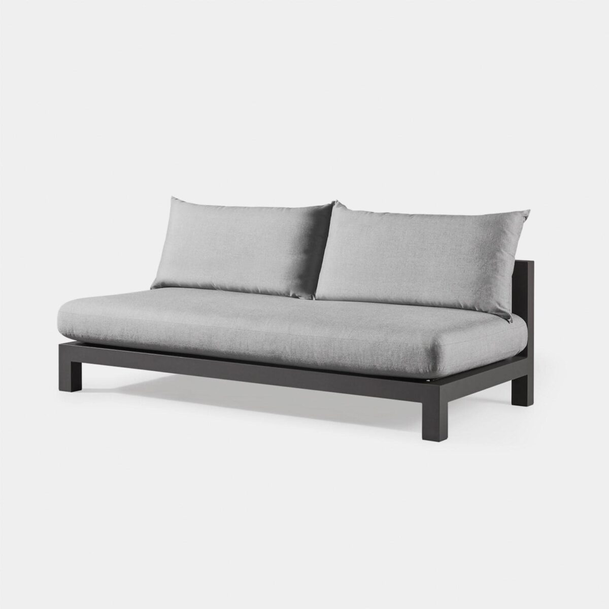 “Close-up of seat cushion and frame – Pacific 2 Seat Armless Sofa by Harbour”
