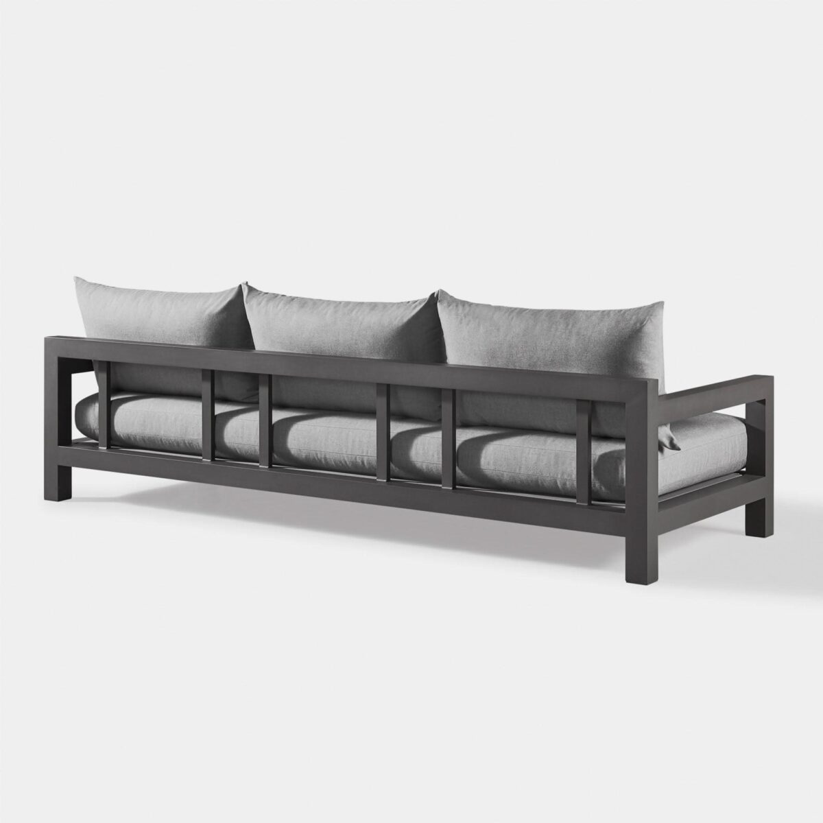  “Modern patio sofa – Pacific Aluminum 3 Seater by Harbour with architectural silhouette and premium outdoor comfort”