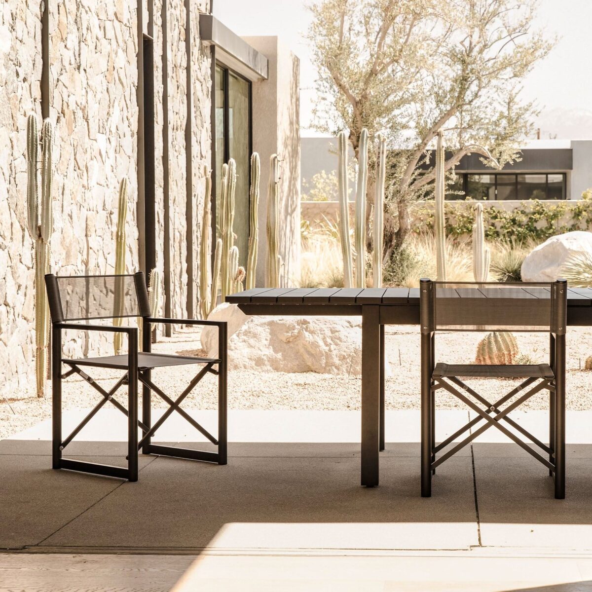 “Harbour Pacific dining chair – minimalist aluminum outdoor seat with durable design and tailored comfort”