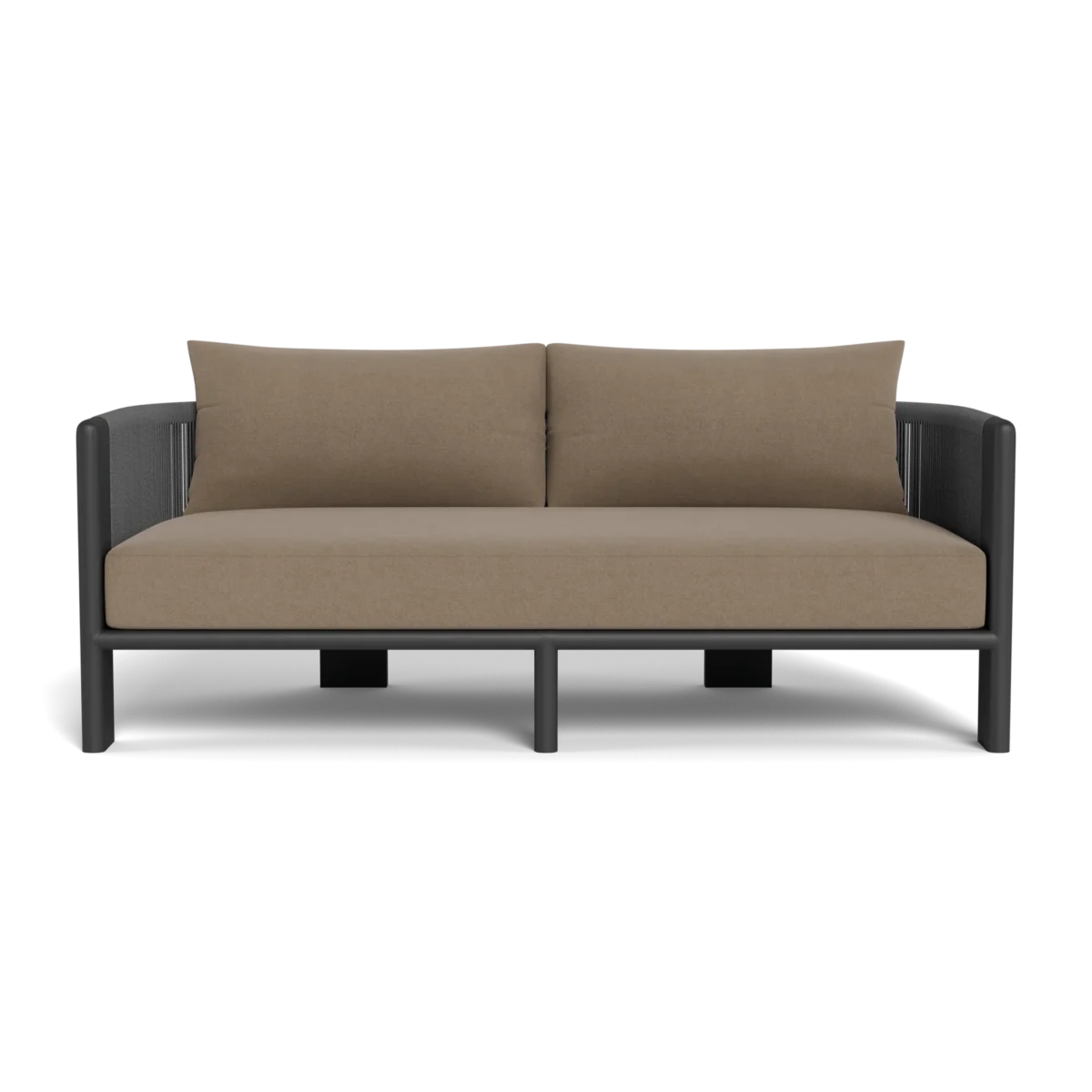  “Side profile of Palm Beach 2 Seat Sofa – contemporary outdoor seating with durable construction”