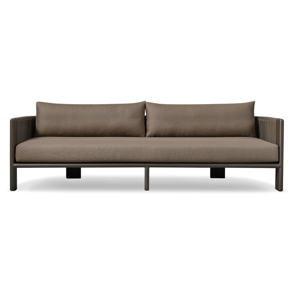 “Palm Beach Aluminum 3 Seat Sofa by Harbour – modern outdoor sofa with sleek powder-coated aluminum frame”