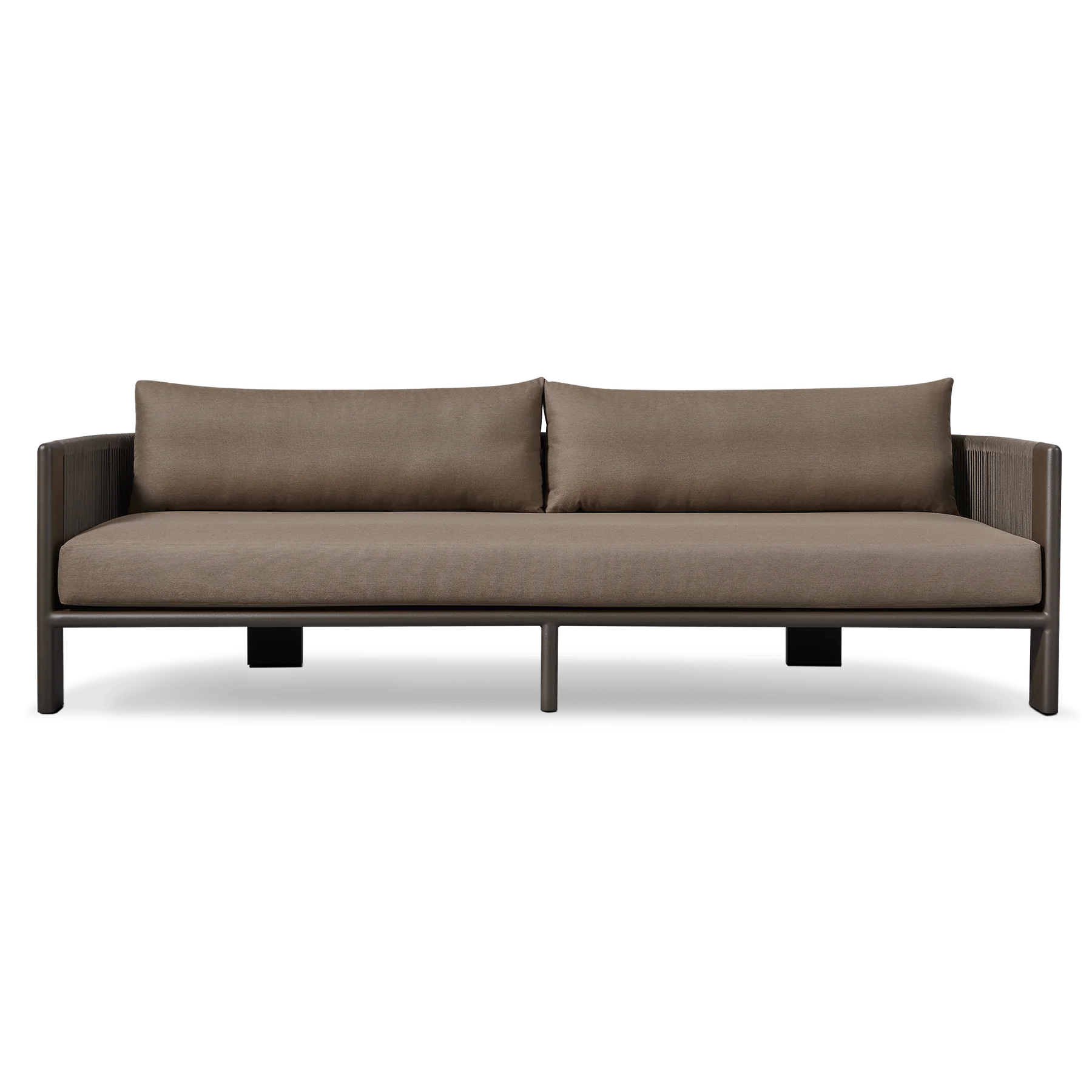 “Palm Beach Aluminum 3 Seat Sofa by Harbour – modern outdoor sofa with sleek powder-coated aluminum frame”
