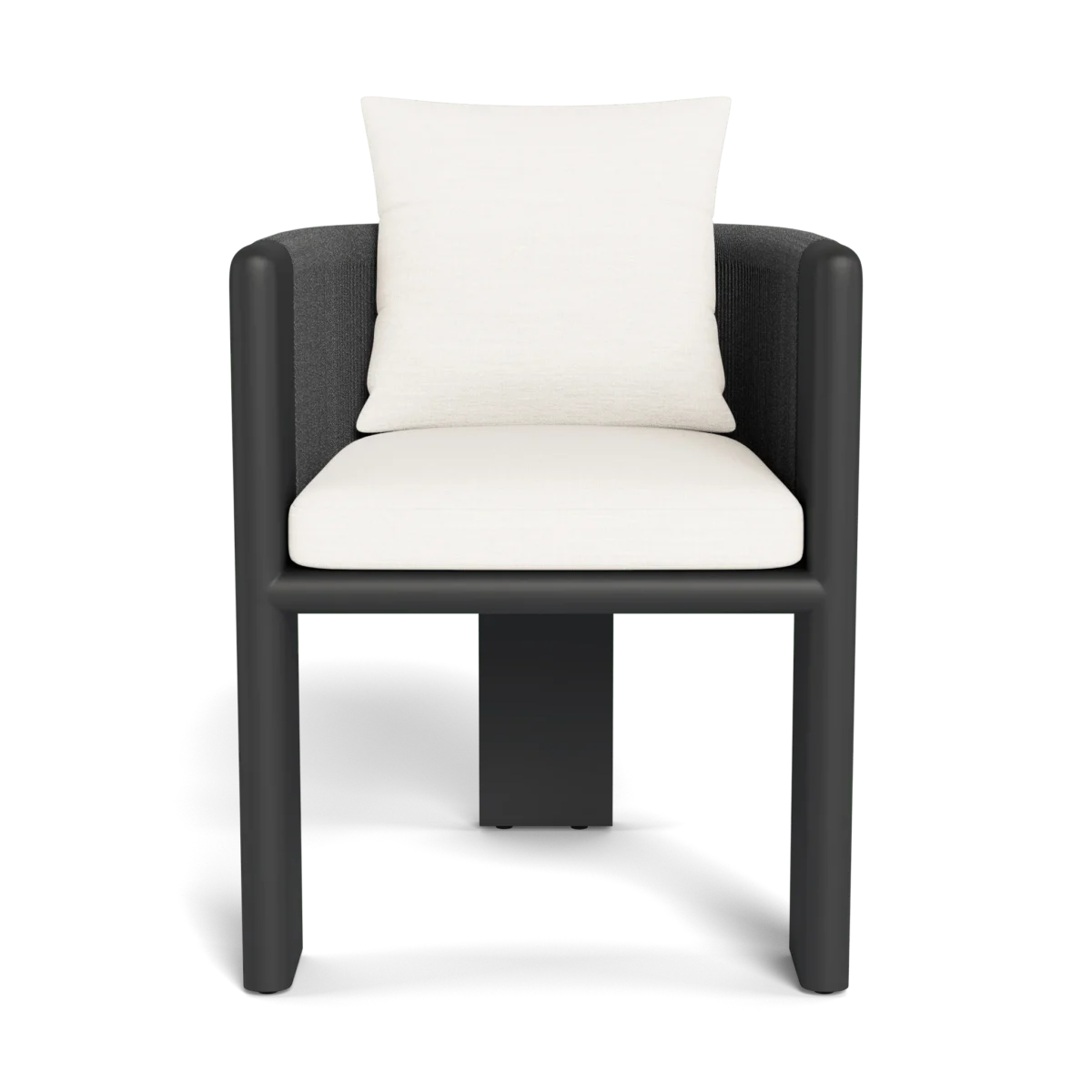 “Palm Beach outdoor dining chair by Harbour – minimalist design in powder-coated aluminum”