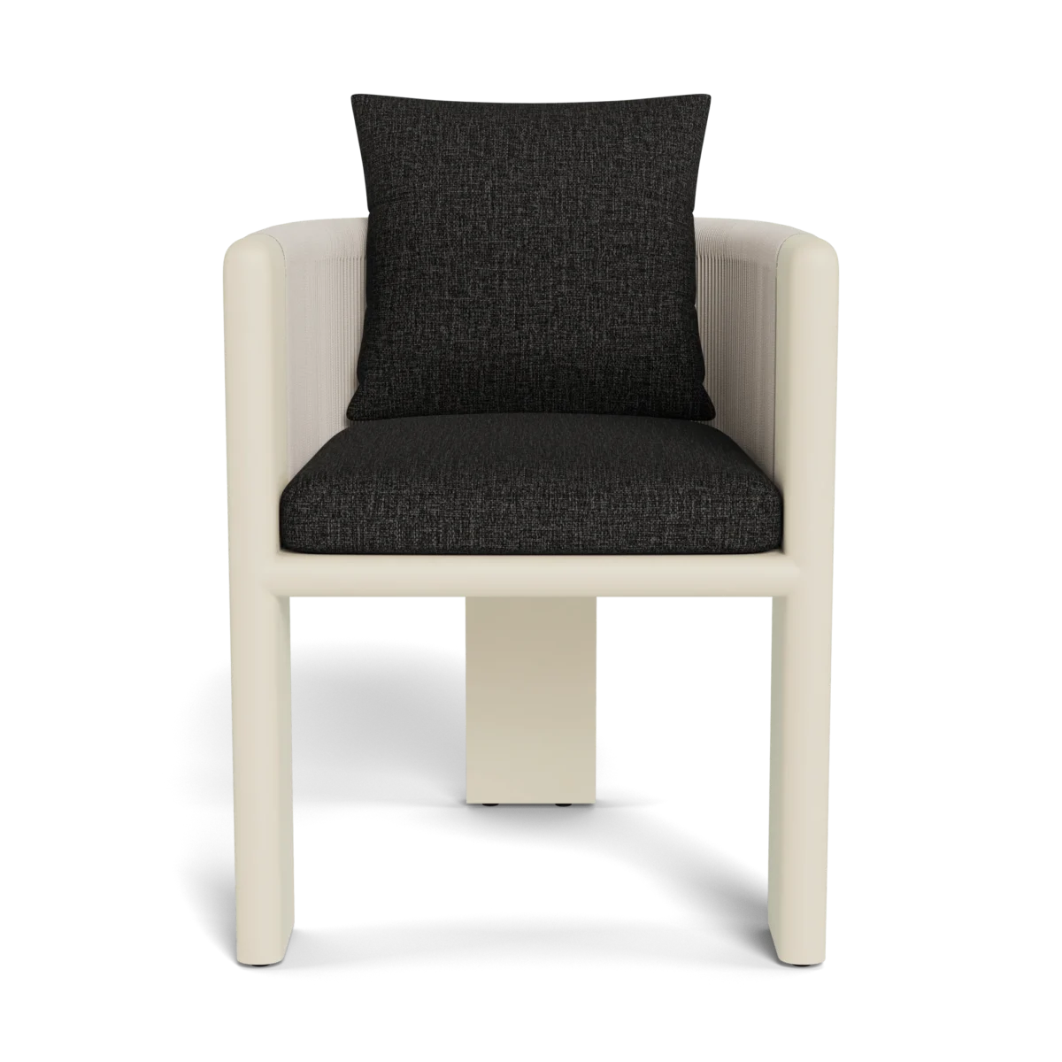 “Sleek aluminum dining chair by Harbour – Palm Beach collection with sculptural form and comfort”