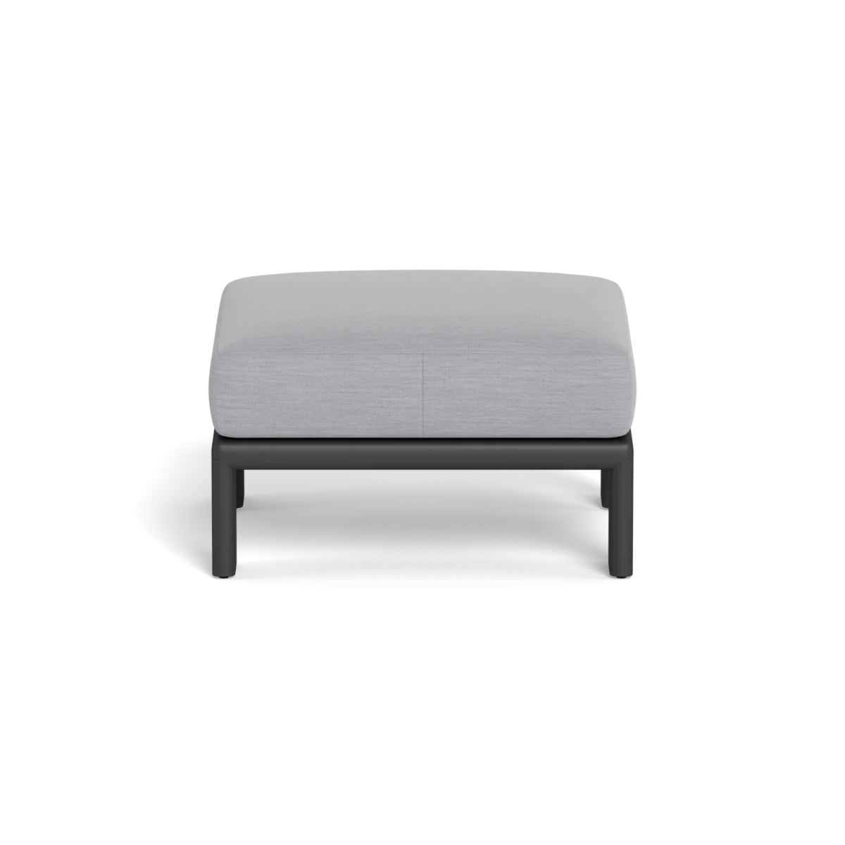 “Aluminum patio ottoman by Harbour – Palm Beach design with versatile functionality and sleek finish”