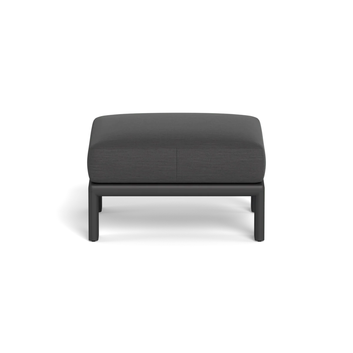 “Modern Palm Beach Aluminum Ottoman – durable and lightweight patio footrest by Harbour”