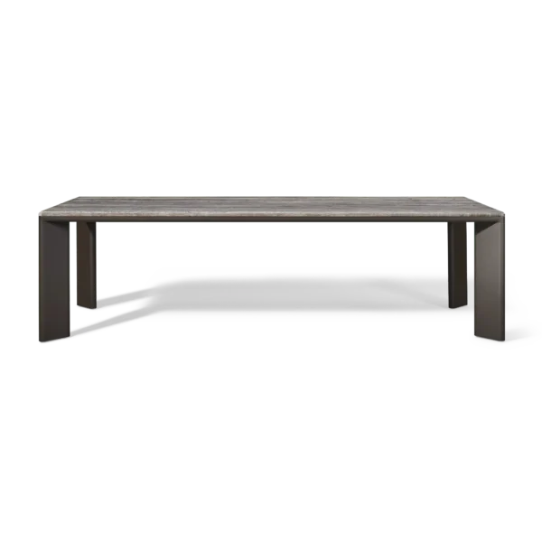 “Palm Beach Aluminum Rectangle Dining Table by Harbour – modern outdoor table with clean coastal lines”