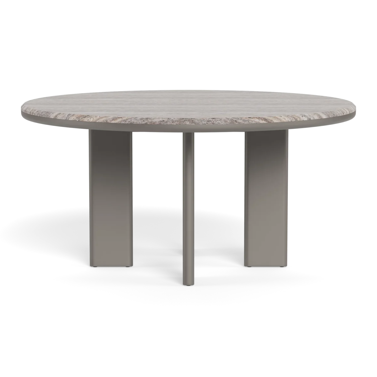 “Modern outdoor setting with Palm Beach round table – stylish and weather-resistant”