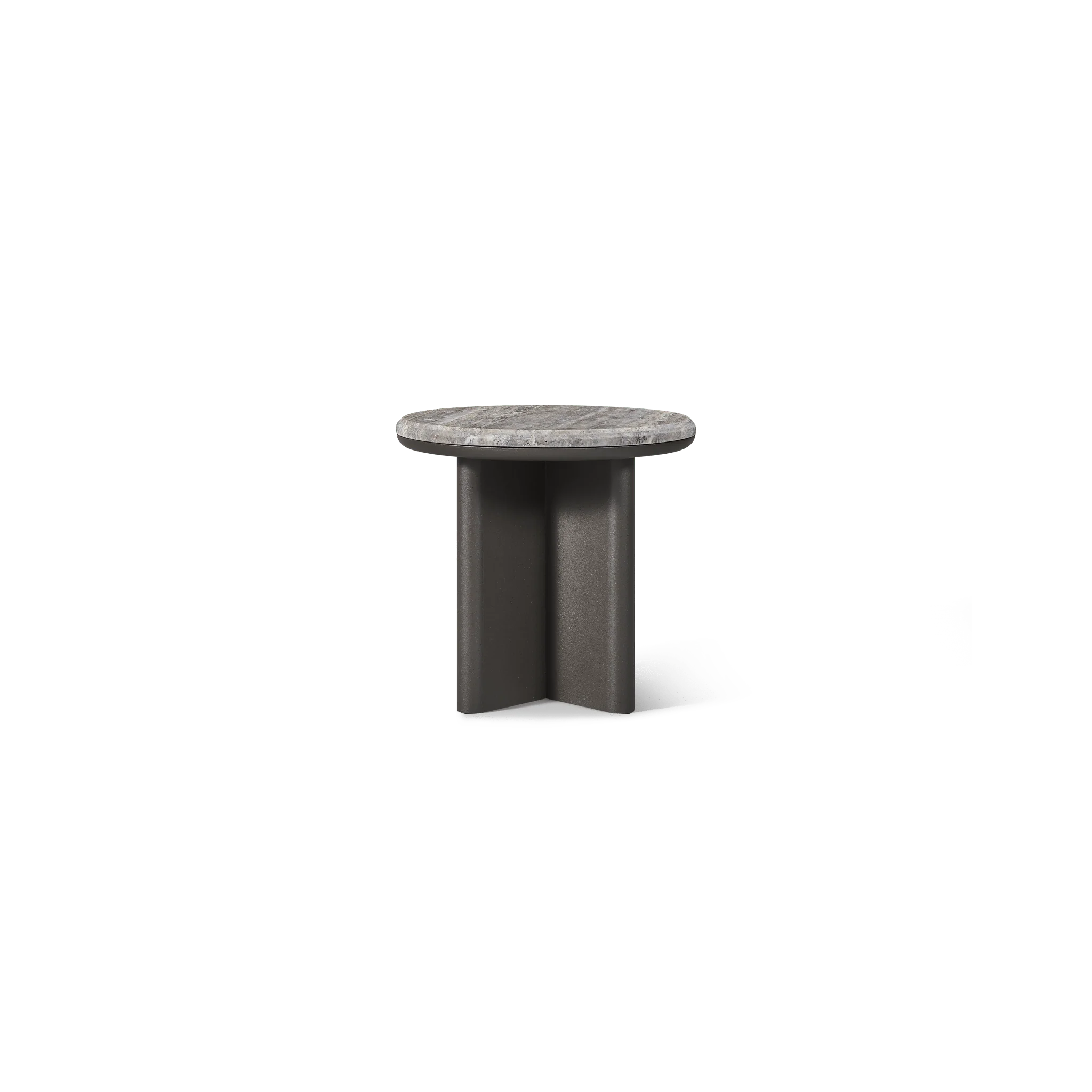 βPalm Beach Aluminum Round Side Table by Harbour β modern outdoor accent table with circular aluminum topβ