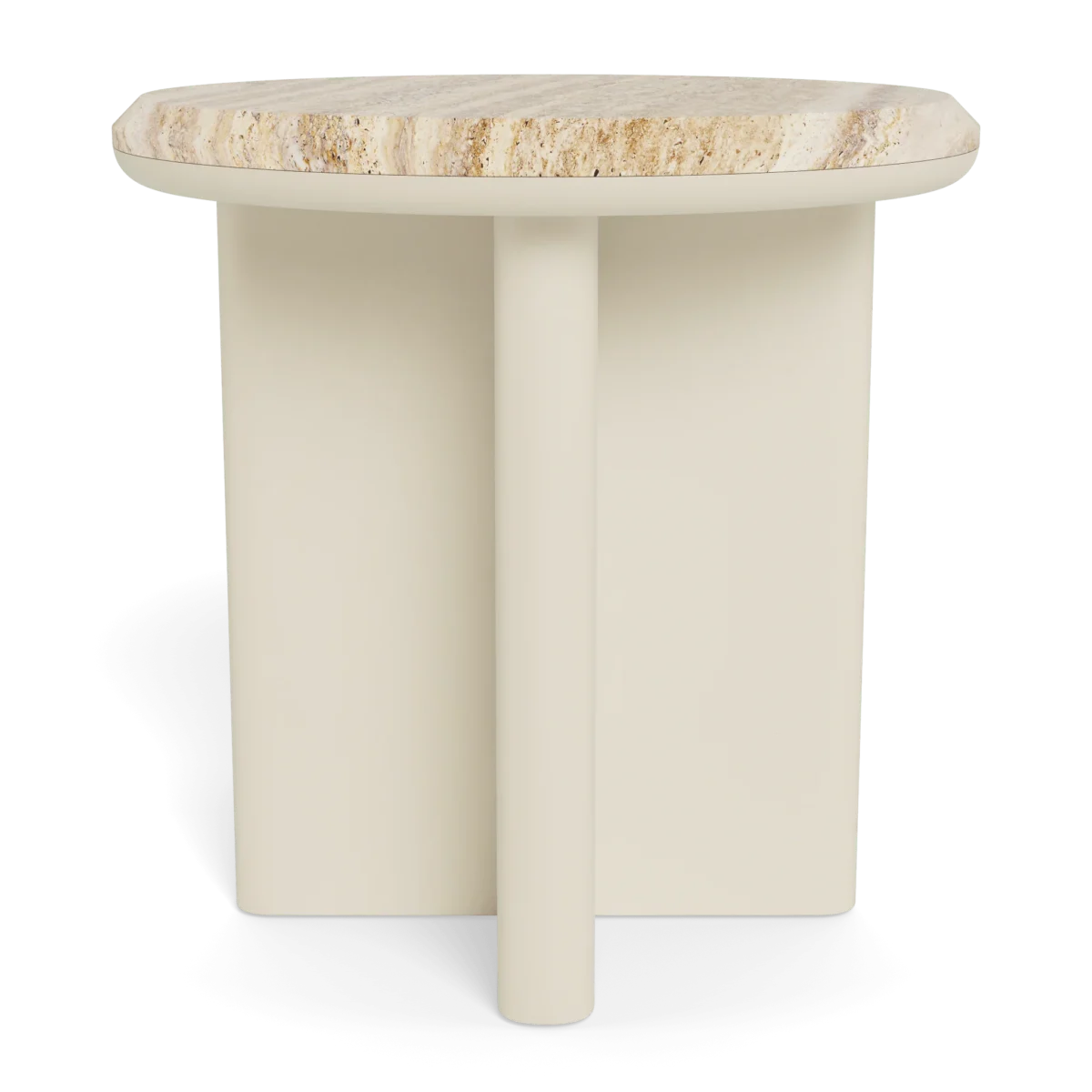 “Close-up of Harbour Palm Beach Round Side Table – refined edges and durable weather-resistant finish”
