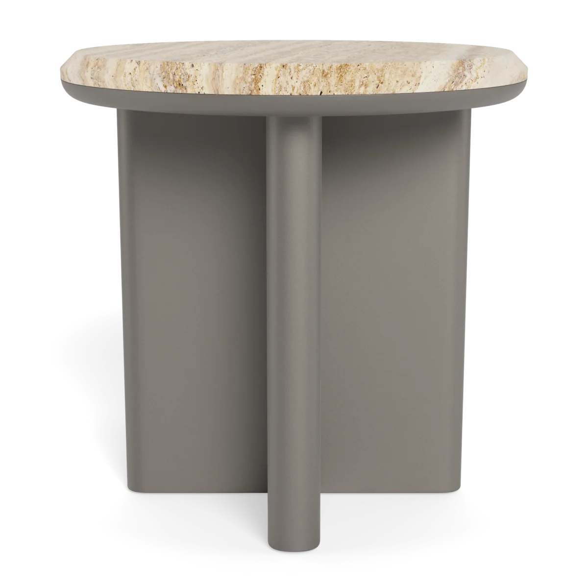 “Harbour Palm Beach series side table – round silhouette with low-profile design and sturdy frame”
