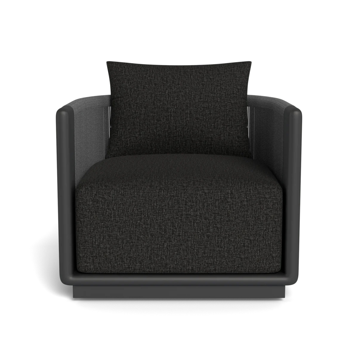 “Outdoor swivel lounge chair with sleek aluminum frame – Palm Beach by Harbour”