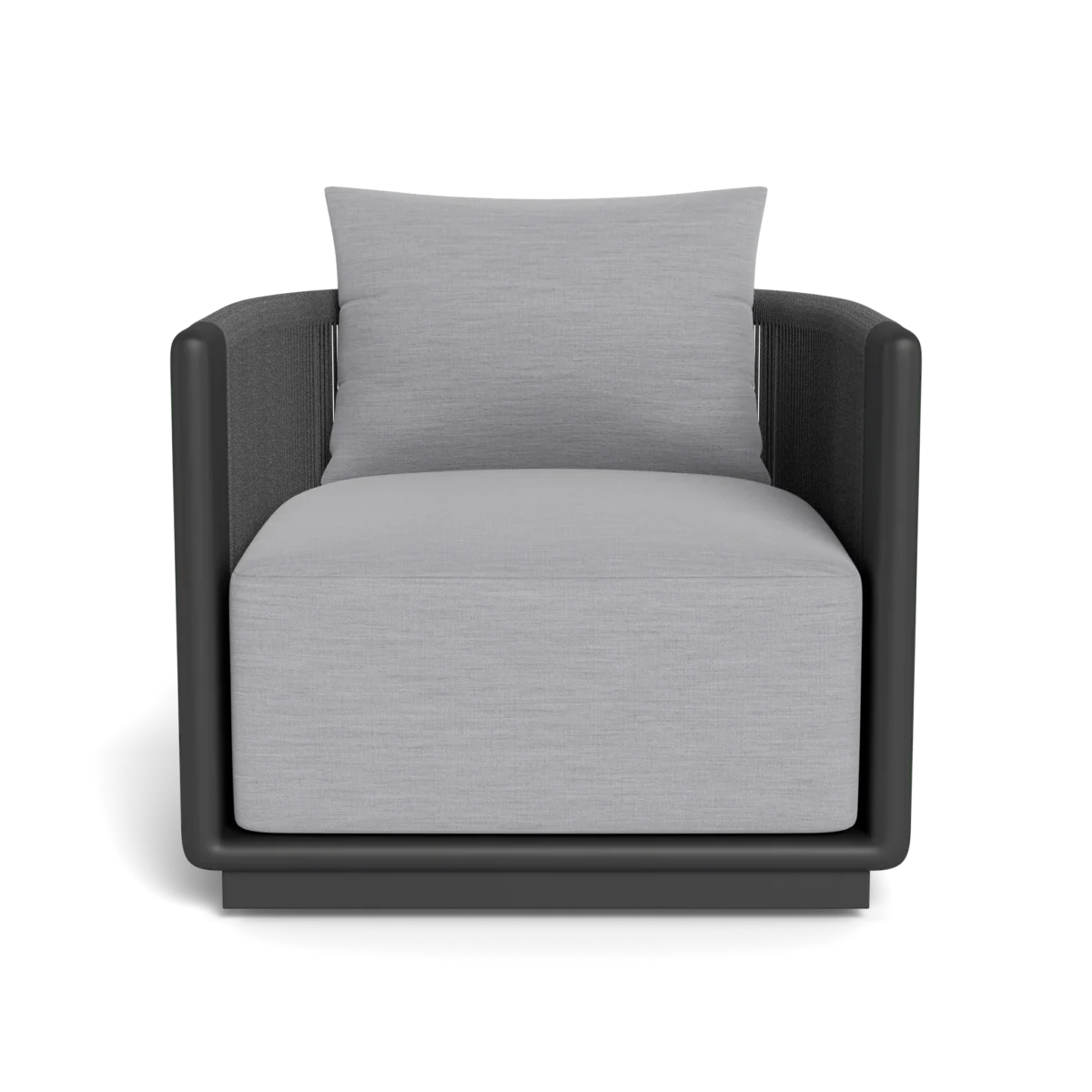 “Swivel lounge chair on outdoor deck – coastal style Palm Beach by Harbour”
