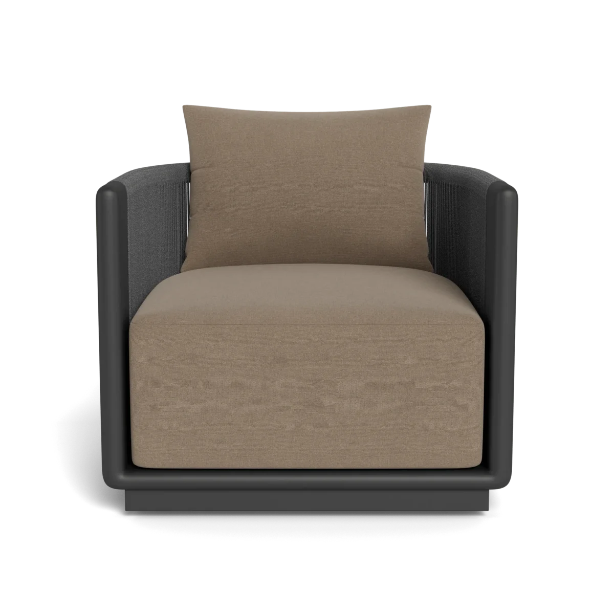 “Harbour Palm Beach Swivel Lounge Chair – aluminum construction and ergonomic armrests”