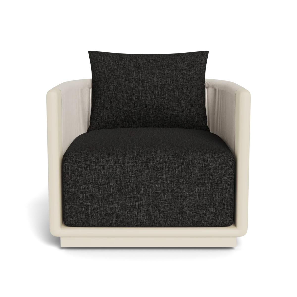 “Outdoor swivel lounge chair with sleek aluminum frame – Palm Beach by Harbour”