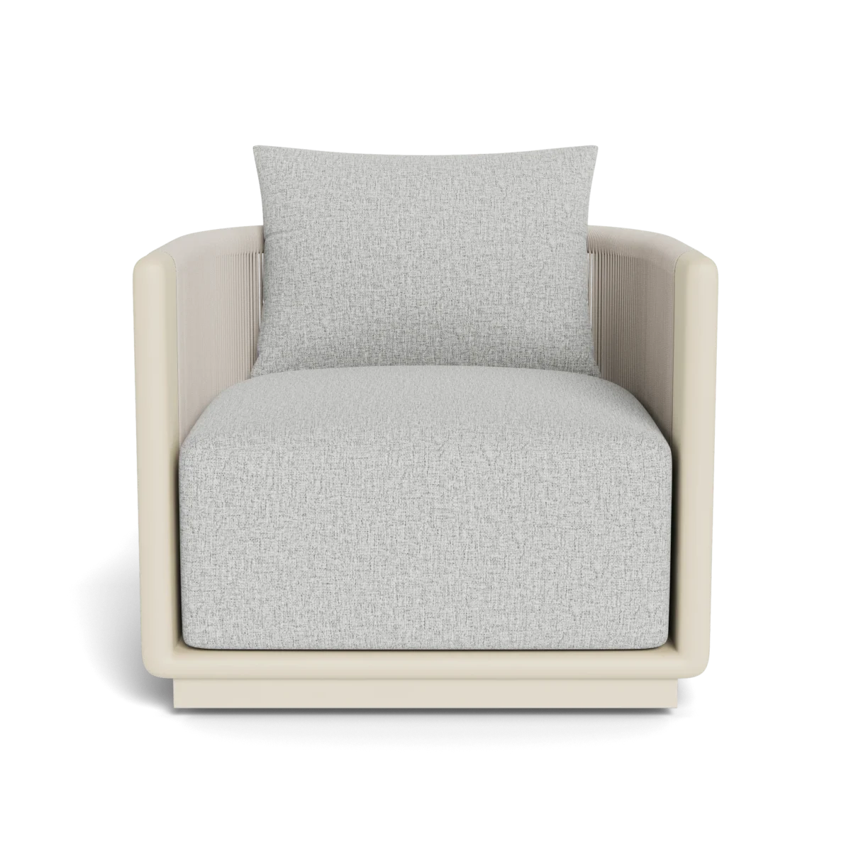 “Palm Beach Aluminum Swivel Lounge Chair by Harbour – 360-degree comfort seating”