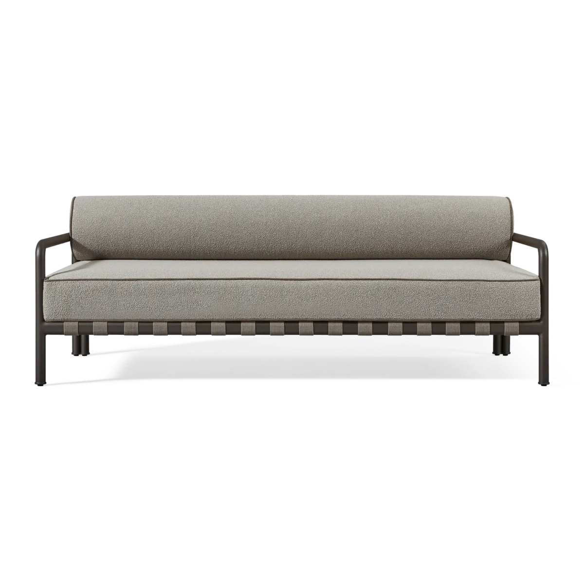 “Parker 2 Seat Sofa by Harbour – modern outdoor loveseat with clean lines and plush cushions”