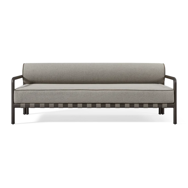 “Parker 2 Seat Sofa by Harbour – modern outdoor loveseat with clean lines and plush cushions”