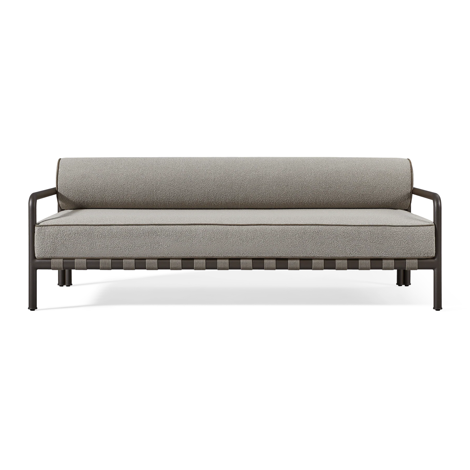 “Parker 2 Seat Sofa by Harbour – modern outdoor loveseat with clean lines and plush cushions”