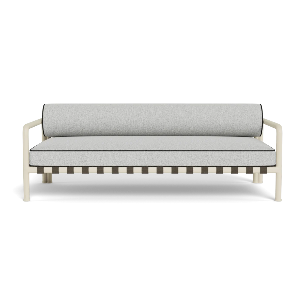  “Front view of Parker 2 Seat Sofa – minimalist outdoor furniture for patios and terraces by Harbour”