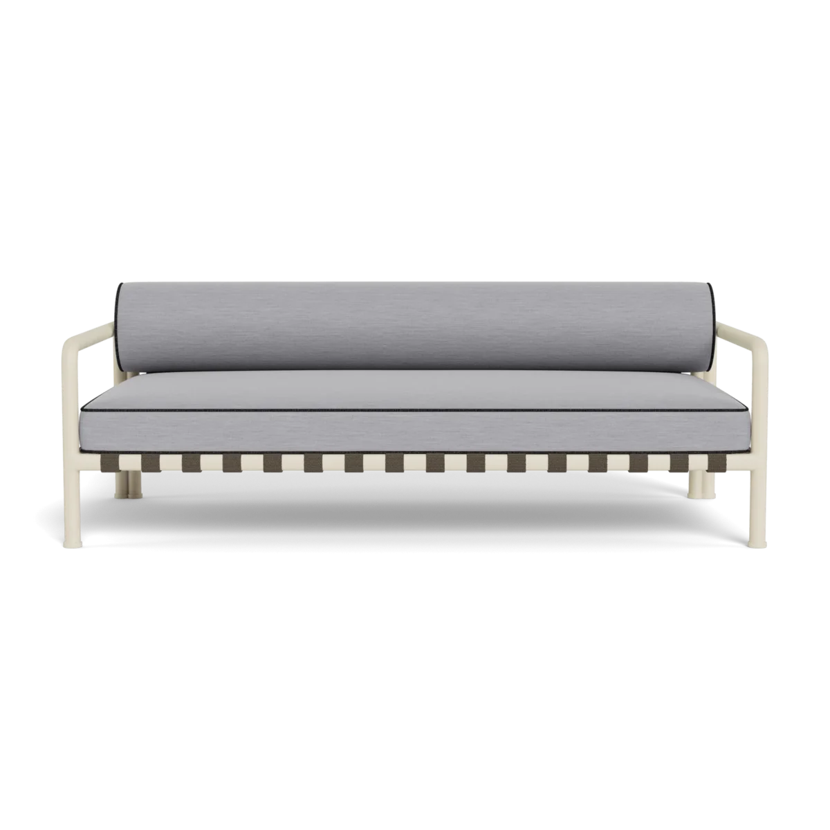 “Back view of Harbour Parker 2 Seat Sofa – sleek outdoor two-seater with low-profile silhouette