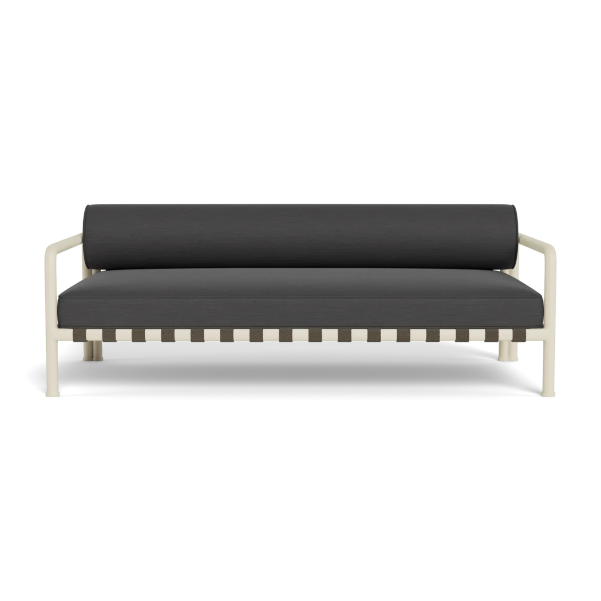 “Modern outdoor loveseat – Harbour Parker 2 Seat Sofa with fade-resistant fabric and clean design”