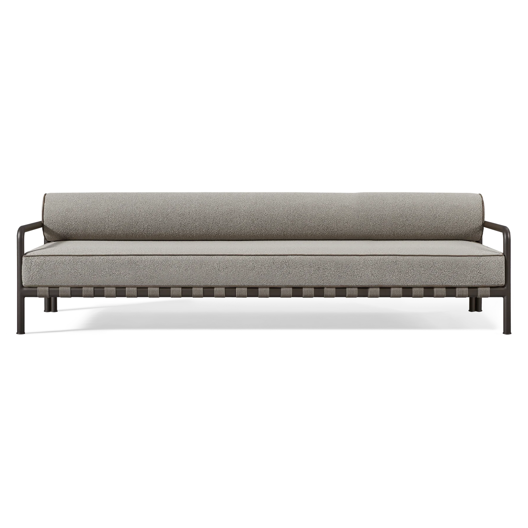 “Parker 3 Seat Sofa by Harbour – modern outdoor sofa with wide-arm design and plush cushions”