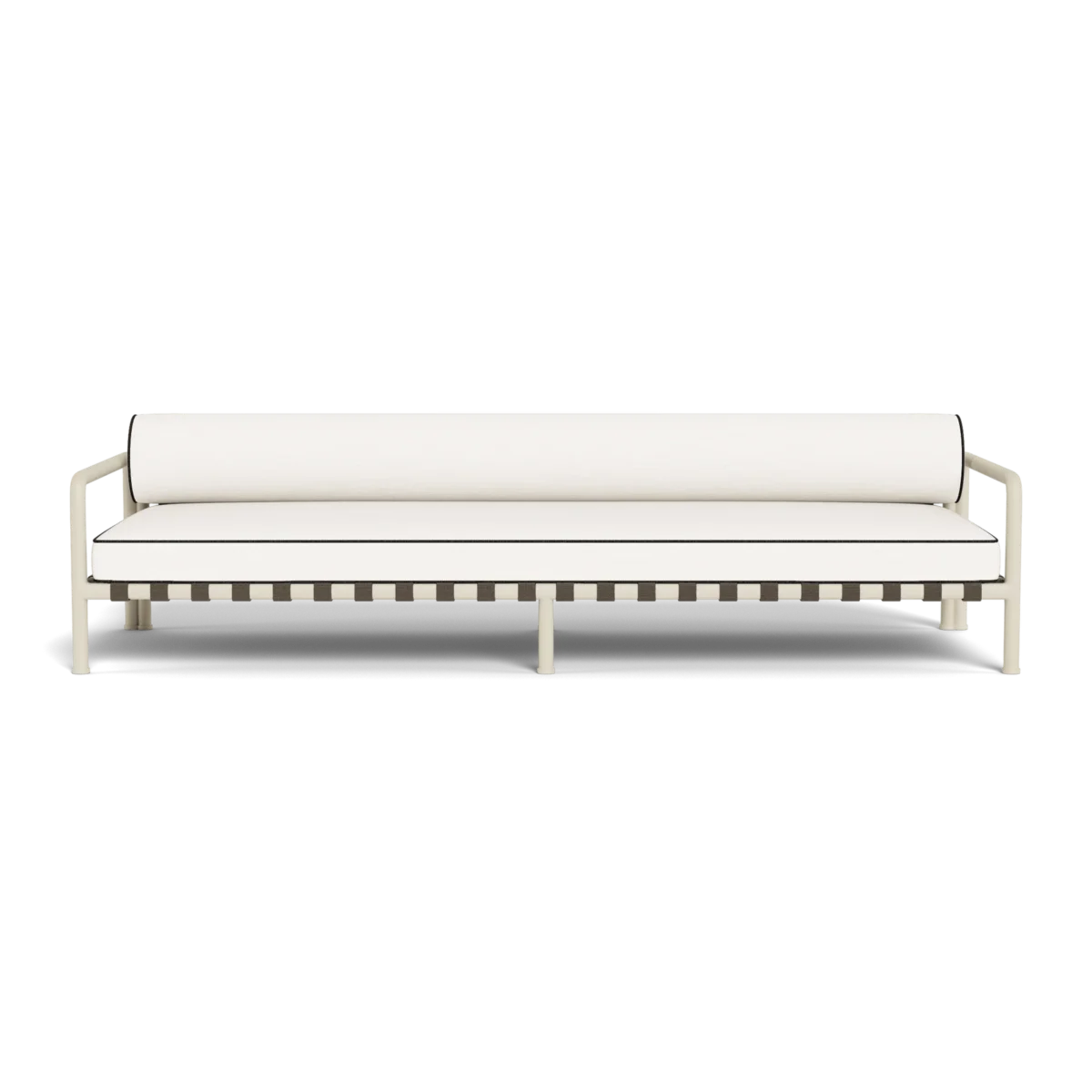 “Front view of Parker 3 Seat Sofa – modern coastal-inspired outdoor furniture by Harbour”