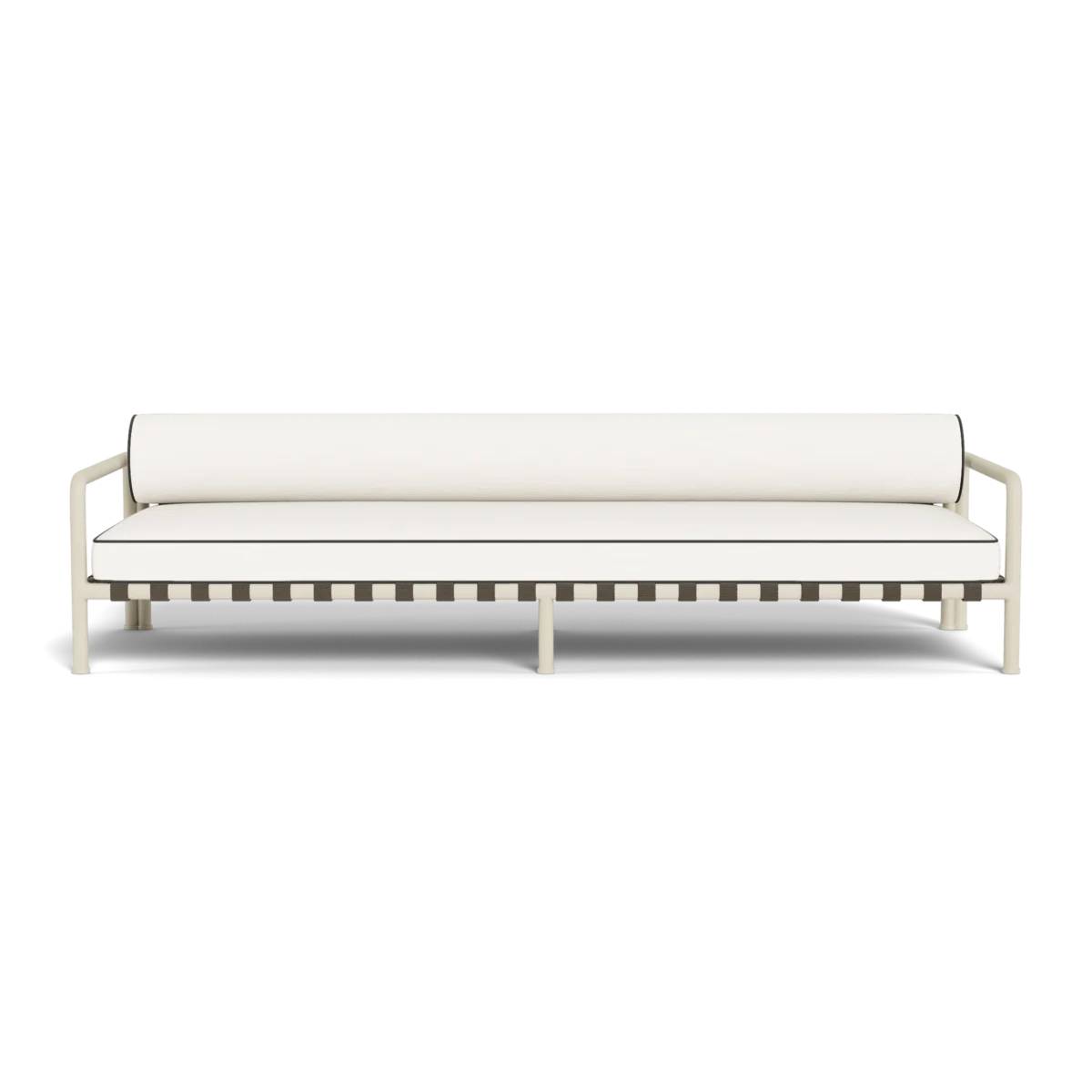 “Back view of Harbour Parker 3 Seat Sofa – sleek modern outdoor design with durable construction”