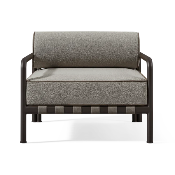 “Parker Lounge Chair by Harbour – modern outdoor armchair with clean lines”