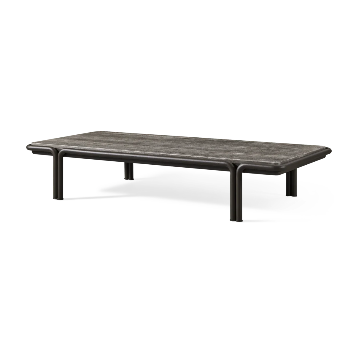 “Top view of Parker Rectangle Coffee Table – spacious flat surface with refined detailing”