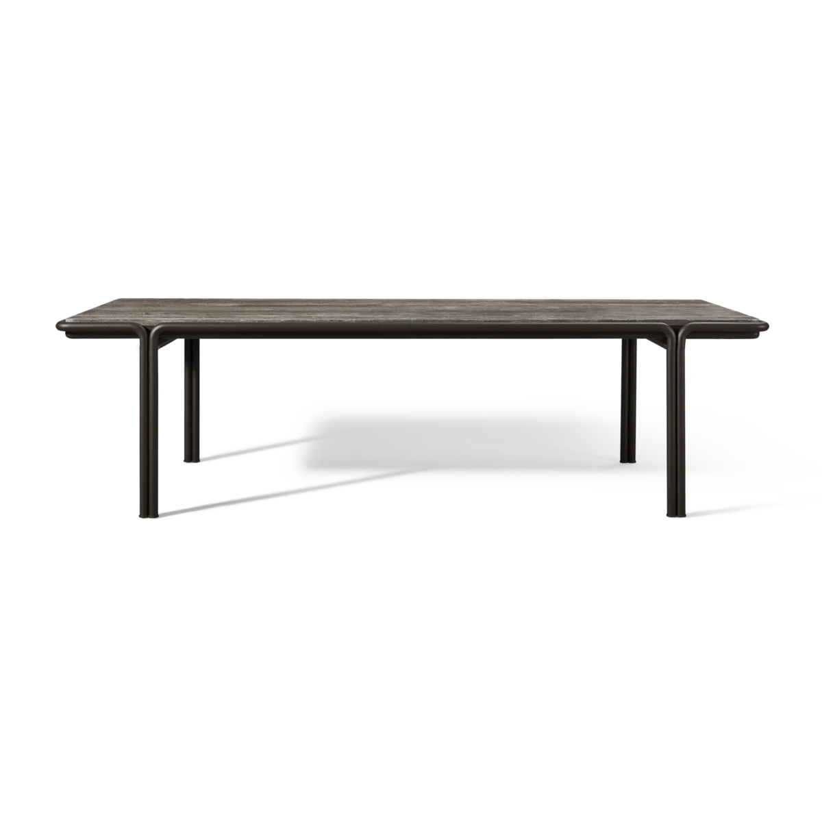 “Parker Rectangle Dining Table 110-inch by Harbour – contemporary outdoor dining with clean linear design”