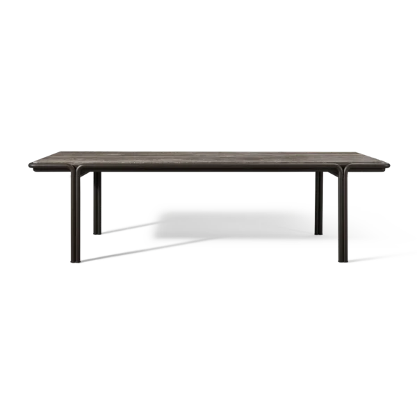“Parker Rectangle Dining Table 110-inch by Harbour – contemporary outdoor dining with clean linear design”