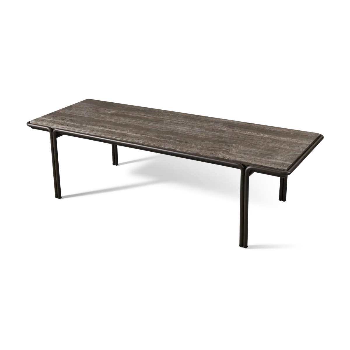 “Detail of corner finish on Parker dining table – premium construction with sleek craftsmanship”