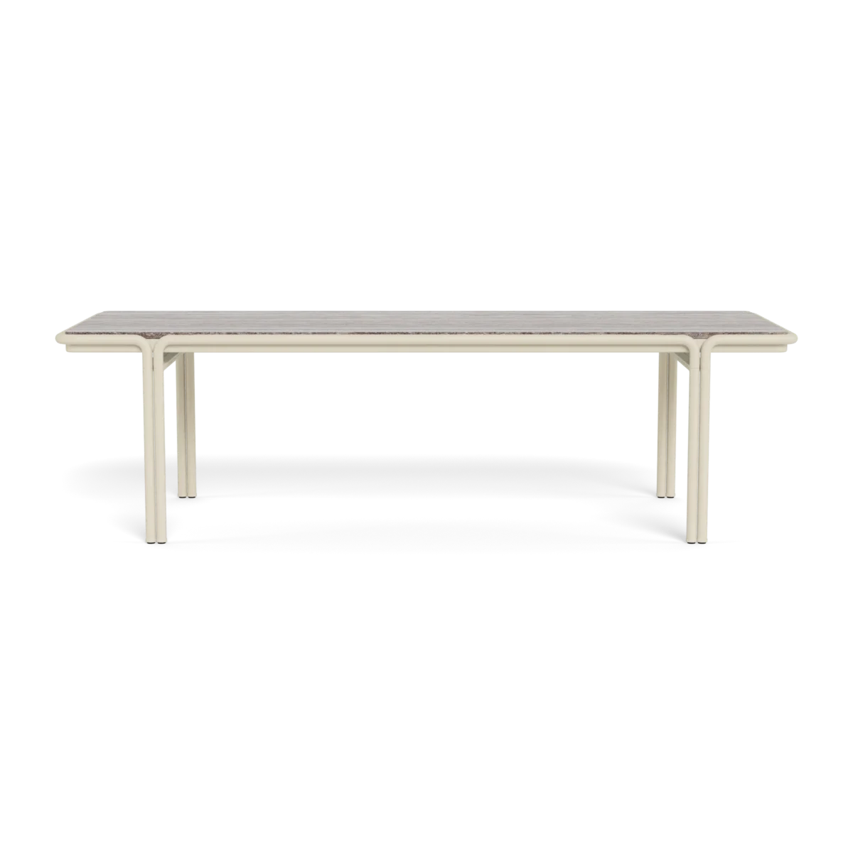 “Parker long outdoor dining table – elegant simplicity with room for 8–10 people”