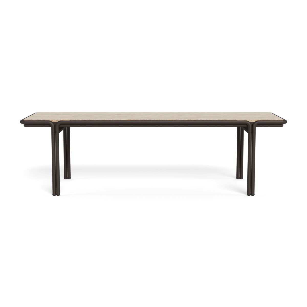 “Harbour Parker 110” rectangular dining table – contemporary table with wide plank-style top”