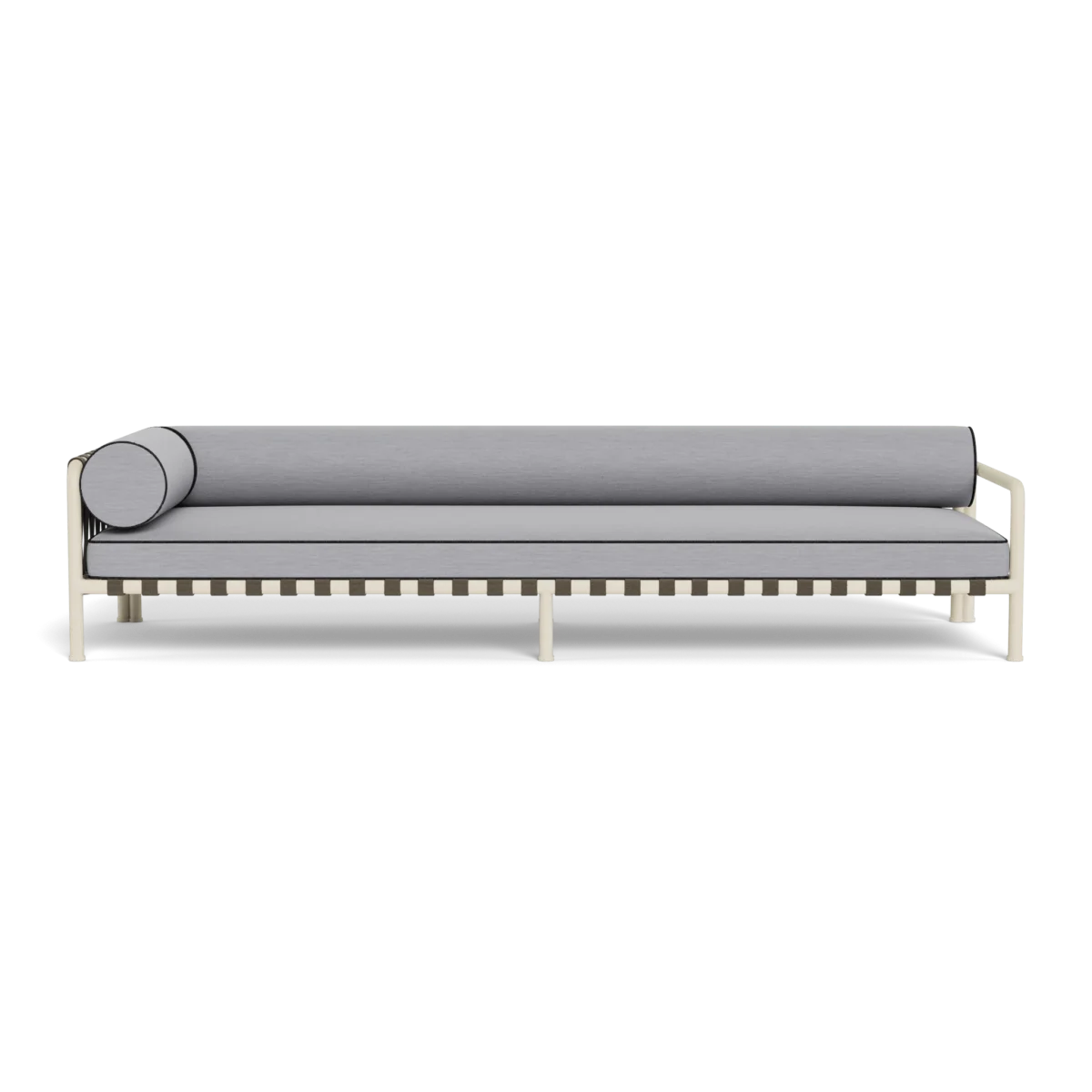 “Angled view of Parker Return Right by Harbour – neutral fabric and deep seating for contemporary spaces”