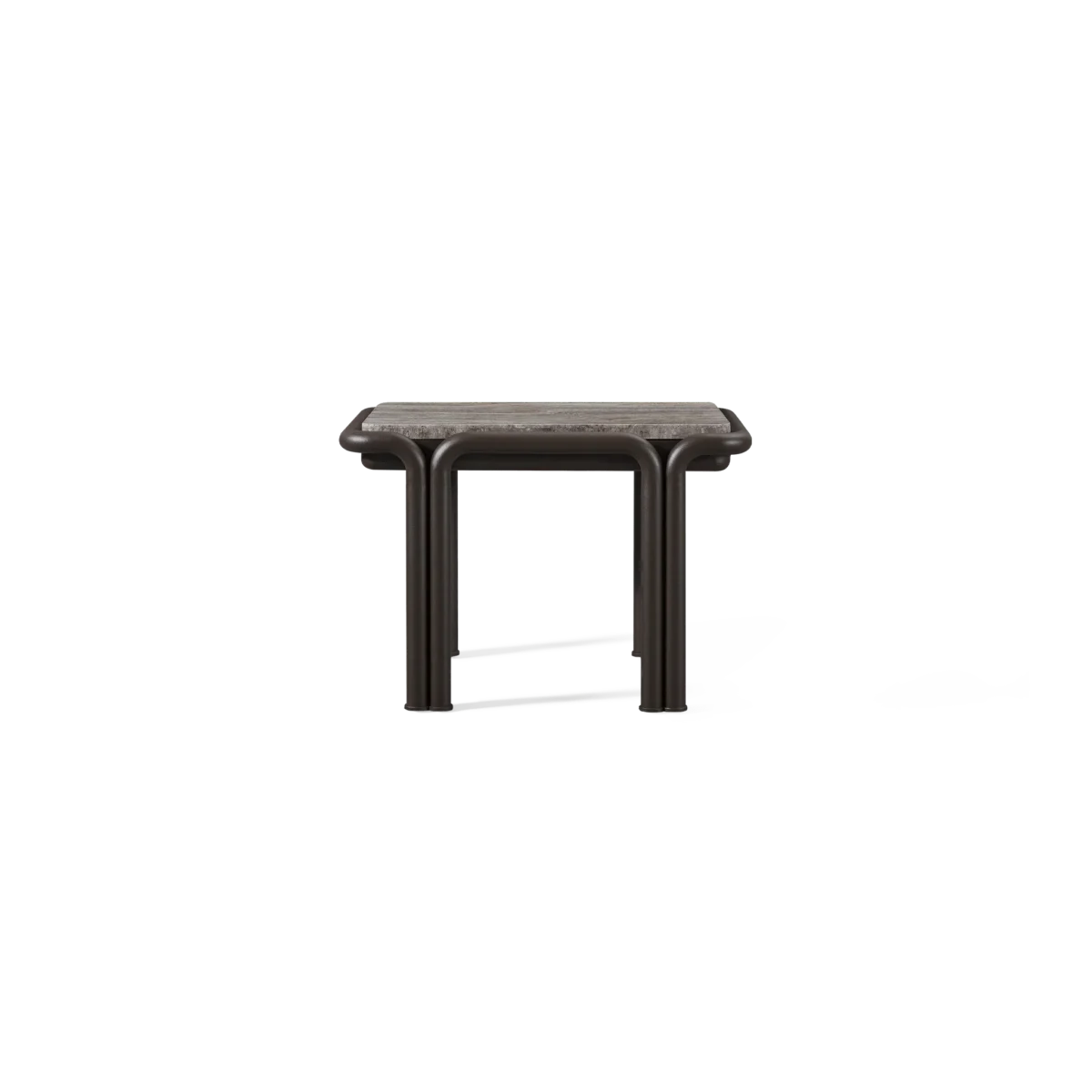 “Parker Side Table by Harbour – modern outdoor accent table with minimalist silhouette and solid frame”